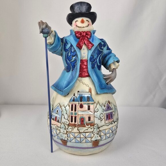 Jim Shore for Enesco Heartwood Creek Winter Wonderland Snowman Figurine 4041074 - Picture 1 of 10